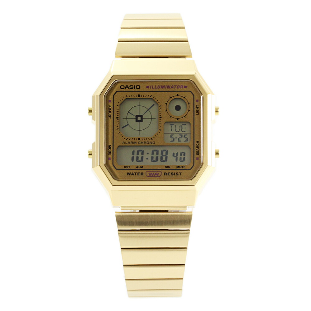 CASIO CLASSIC A130WEG-9A アナデジ クオーツ カシオ クラシック ゴールドユニセックス 腕時計 プレゼント ギフト 1年保証 送料無料 【ネコポス発送・BOXなし】
