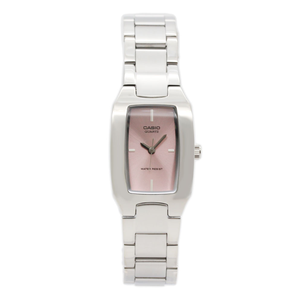 CASIO カシオ LTP-1165A-4C アナログ クオーツ ENTICER WOMEN　シルバー　ピンクレディース 腕時計 プレゼント ギフト 1年保証 送料無料 【ネコポス発送・BOXなし】