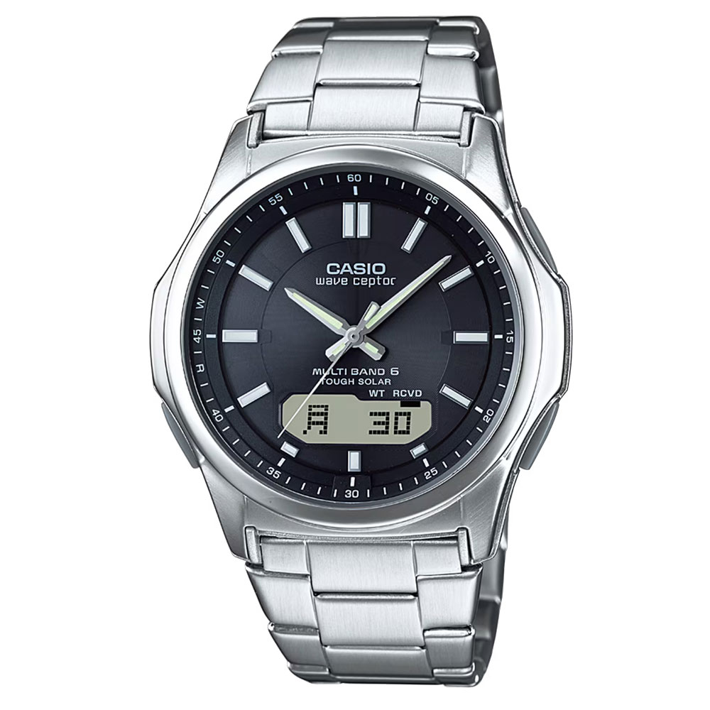 CASIO カシオ WVA-M630D-1A アナデジ 電波ソーラー WAVE CEPTOR ウェーブセプター ソーラーコンビネーションメンズ 腕時計 プレゼント ギフト 1年保証 送料無料