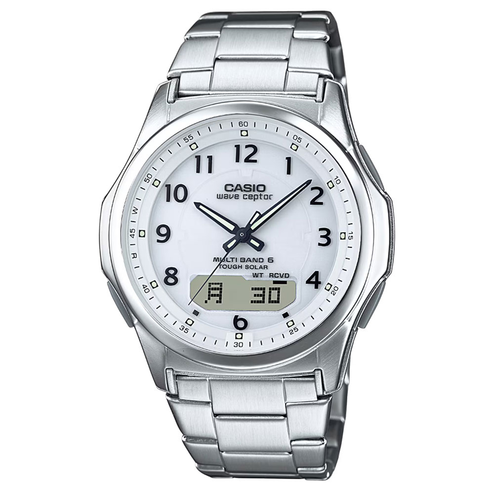 CASIO カシオ WVA-M630D-7A アナデジ 電波ソーラー WAVE CEPTOR ウェーブセプター ソーラーコンビネーションメンズ 腕時計 プレゼント ギフト 1年保証 送料無料