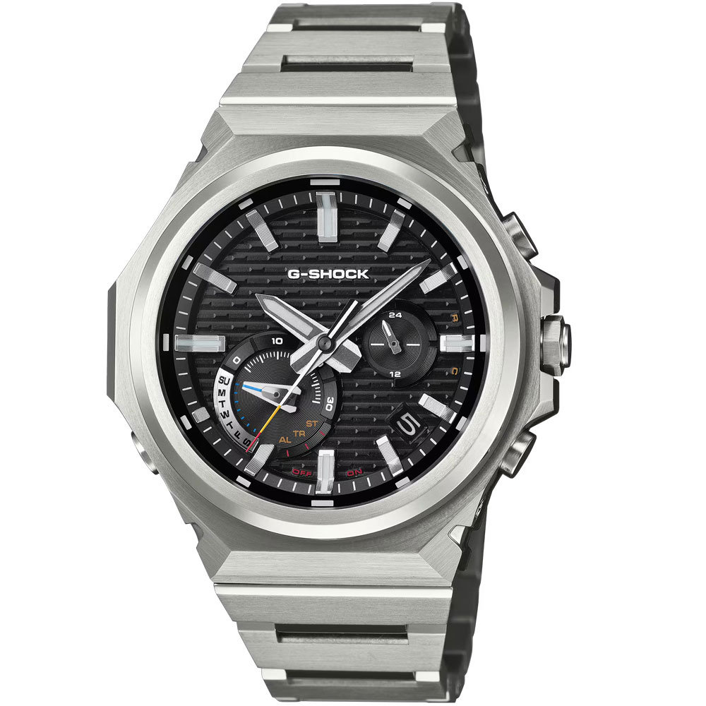 CASIO G-SHOCK GST-B1000D-1A アナログ ソーラー モバイルリンク Bluetooth SLEEK STYLE シルバー ブラック メンズ腕時計 プレゼント ギフト 1年保証 送料無料|時計倉庫TOKIA
