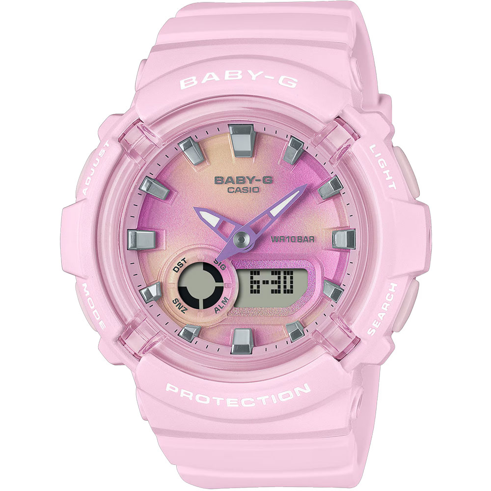 CASIO Baby-G BGA-280TD-4A アナデジ クオーツ BGA-280 シリーズ　ピンク　タイダイ模様 レディース 腕時計 プレゼント ギフト 1年保証 送料無料