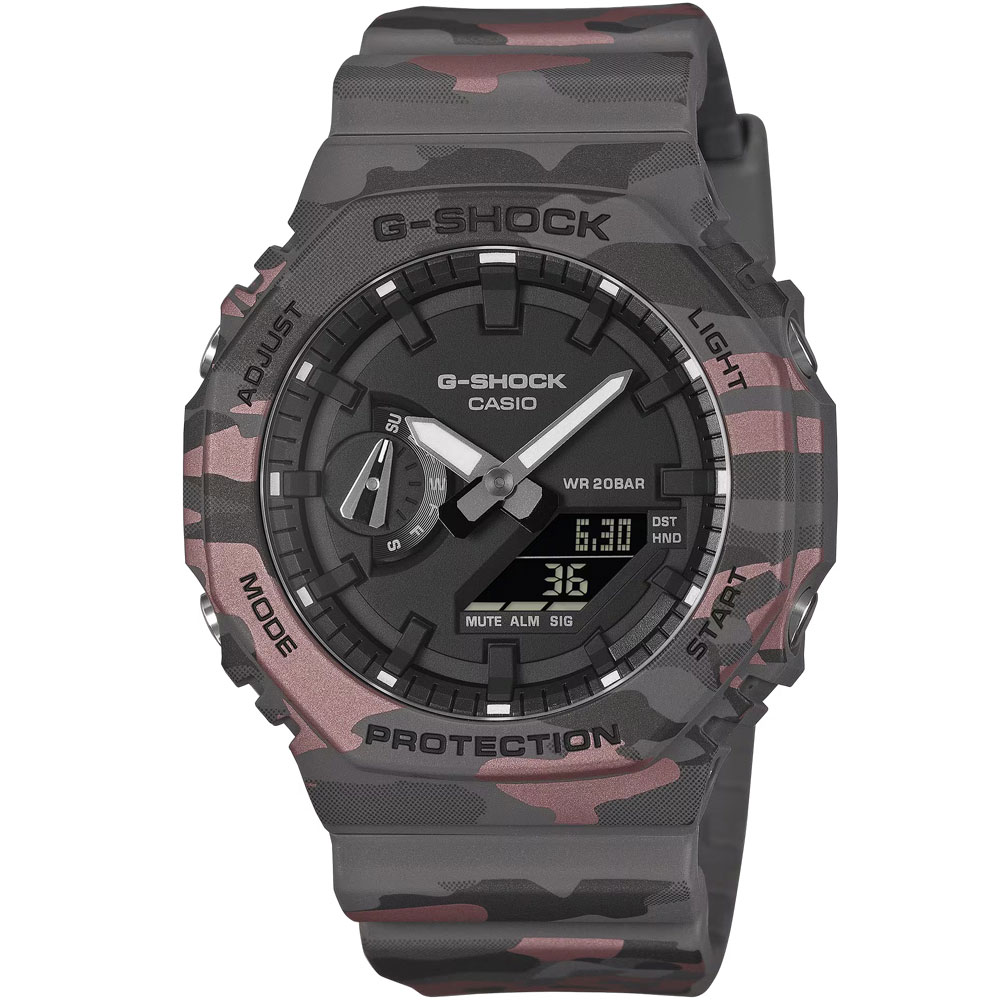 CASIO G-SHOCK GA-2100CM-8A アナデジ クオーツ カモフラ カモフラージュシリーズ メンズ腕時計 プレゼント ギフト 1年保証 送料無料|時計倉庫TOKIA