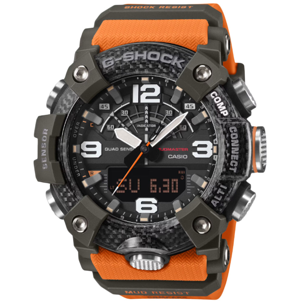 CASIO G-SHOCK GG-B100X-1A9 アナデジ クオーツ MASTER OF G-LAND　MUDMASTER　オレンジ メンズ腕時計 プレゼント ギフト 1年保証 送料無料｜時計倉庫TOKIA