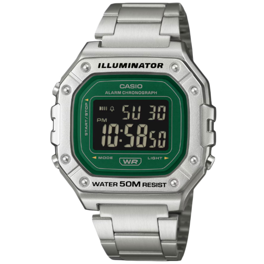 CASIO CASIO QUARTZ W-218HD-3A デジタル クオーツ グリーン メンズ 腕時計 プレゼント ギフト 1年保証 送料無料