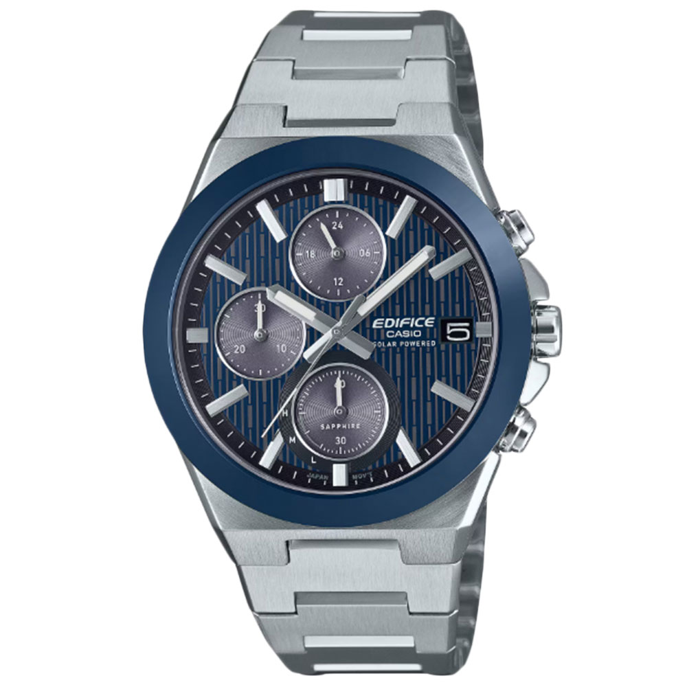 CASIO カシオ EFS-S650YD-2A--J アナログ ソーラー Solar Powered Chronograph メンズ腕時計 プレゼント ギフト 1年保証 送料無料｜時計倉庫TOKIA