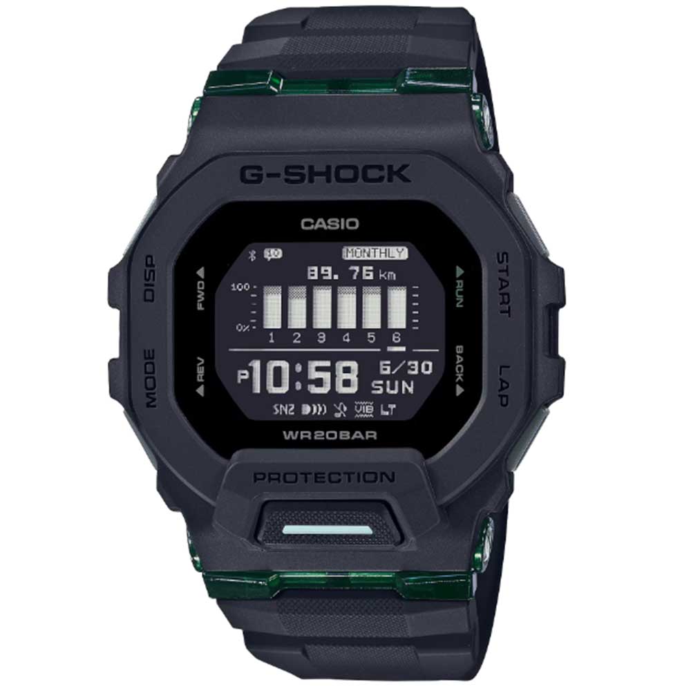 CASIO カシオ G-SHOCK ジーショック Gショック G-SQUAD GBD-200 SERIES 腕時計 メンズ 防水 クオーツ デジタル スマートフォンリンク Bluetooth ブラック GBD-200UU-1｜時計倉庫TOKIA 13,968円
