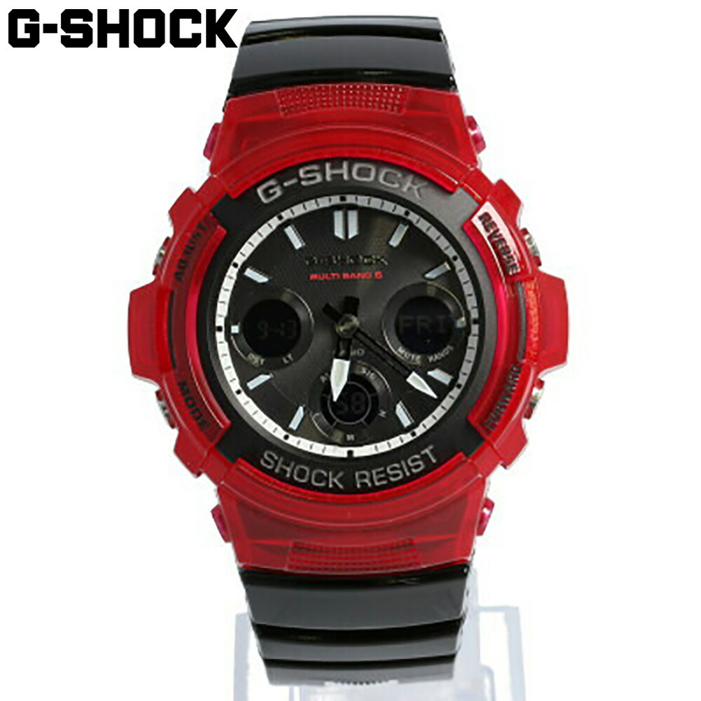 楽天市場 Casio カシオ G Shock ジーショック Gショック 腕時計 時計 メンズ アナログ デジタル アナデジ ビッグフェイス ソーラー 防水 カジュアル アウトドア スポーツ ブラック 黒 レッド 赤 Gas 100ar 1a プレゼント ギフト 1年保証 送料無料 時計倉庫tokia