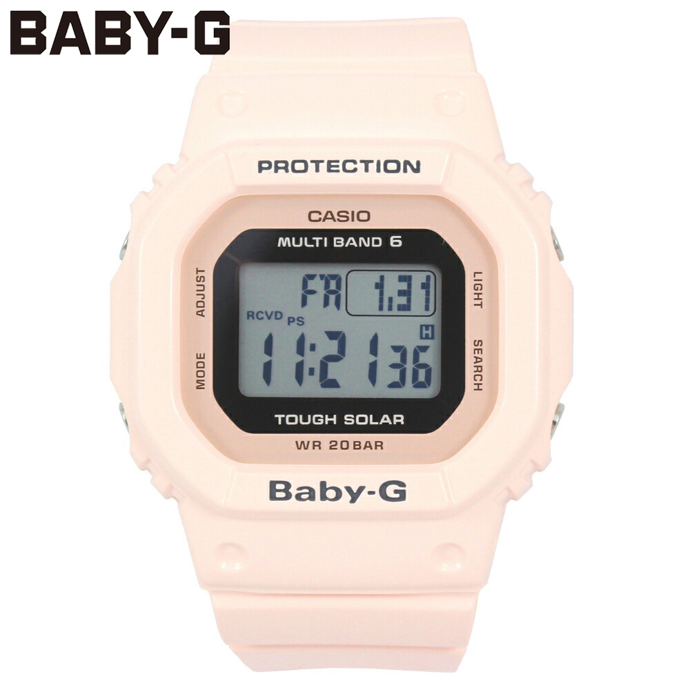 レビューで送料無料 大決算セール開催中 3 11 1 59まで Casio カシオ Baby G ベビージー Bgd 5000 4b 腕時計 レディース マルチバンド6 電波受信 タフソーラー 電波ソーラー スクエア ピンク 防水 あす楽対応 東海 大注目 247nursetutors Com