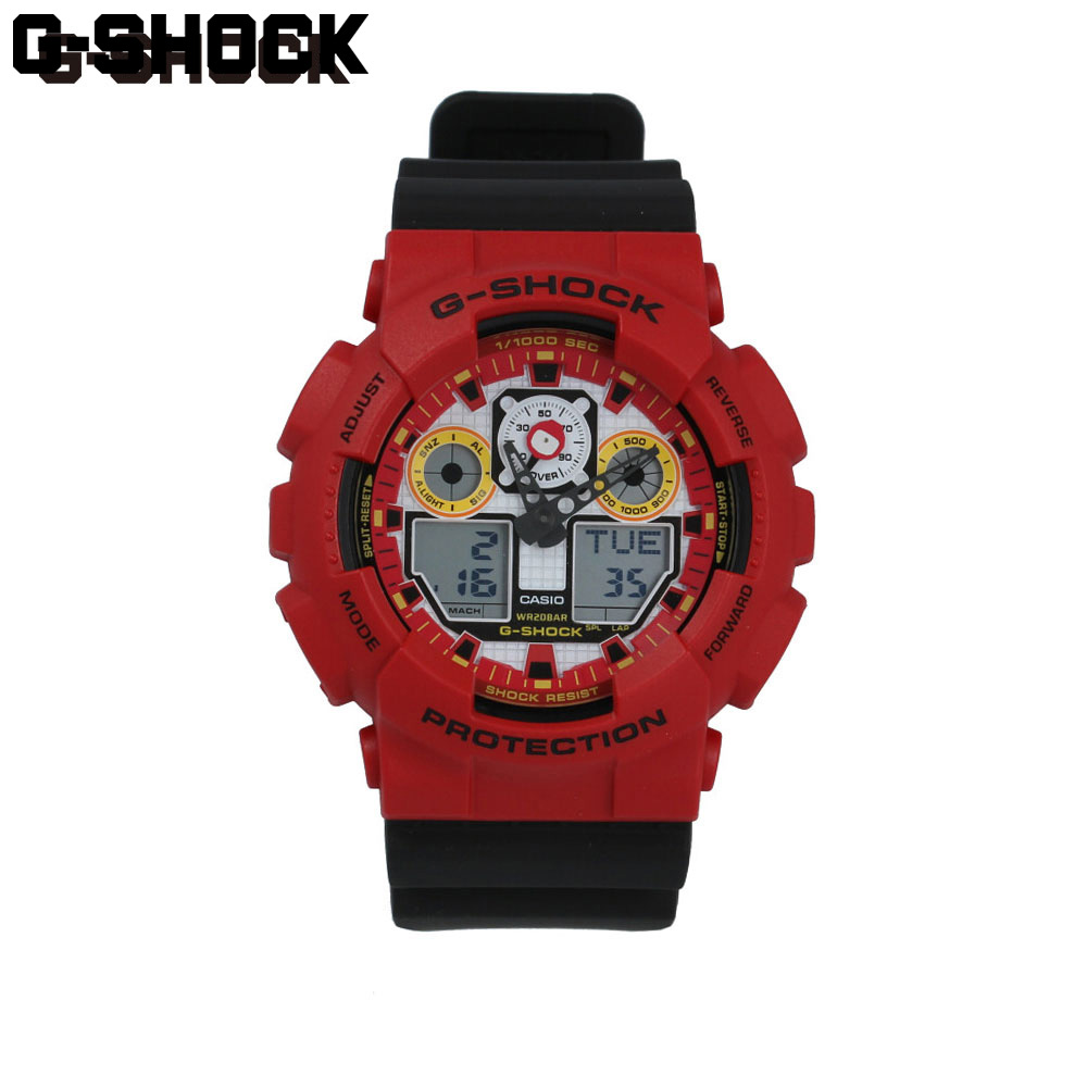 新作モデル 大決算セール開催中 3 11 1 59まで Casio カシオ G Shock ジーショック Daruma ダルマシリーズ腕時計 時計 メンズ レッド 防水 クオーツ アナデジ Ga 100da 4aプレゼント ギフト 1年保障 注目の Timesofbahrain Com