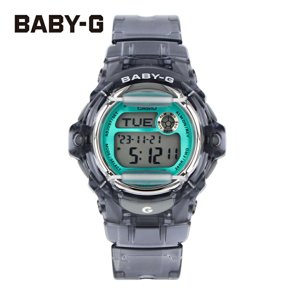 CASIO カシオ Baby-G ベビージー ベビーG BG-169 Series 腕時計 時計 レディース 防水 クオーツ デジタル 樹脂 ステンレス グレー スケルトン ターコイズグリーン BG-169U-8B プレゼント ギフト 1年保証 送料無料