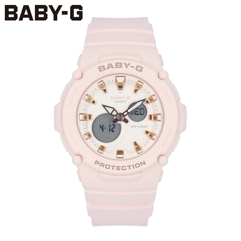 CASIO カシオ Baby-G ベビージー ベビーG BGA-275 Series 腕時計 時計 レディース 防水 クオーツ アナデジ 2針 ピンク ベージュ BGA-275-4A プレゼント ギフト 1年保証 送料無料
