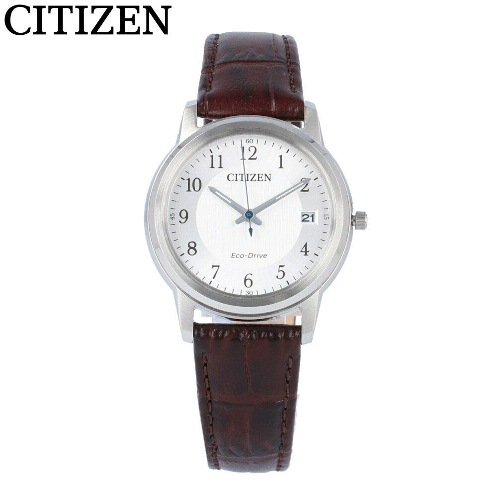 売れ筋 楽天市場 Citizen シチズン 腕時計 時計 メンズ レディース ユニセックス アナログ ソーラー エコドライブ Eco Drive 3針 シンプル 海外モデル ビジネス 仕事 就活 防水 レザー 革 ブラウン 茶 シルバー 銀 Fe6011 14a プレゼント ギフト 1年保証 送料無料