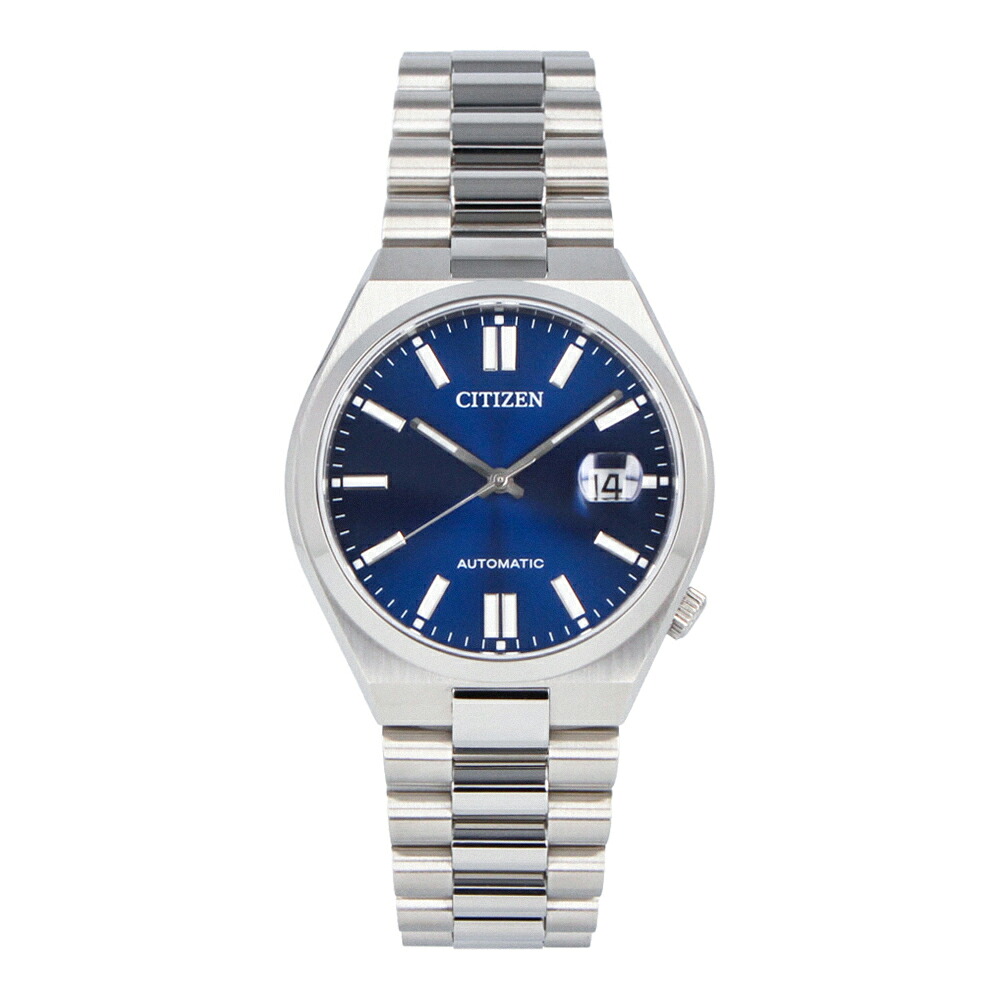 CITIZEN シチズン CITIZEN COLLECTION TSUYOSA Mechanical 腕時計 時計 メンズ メカニカル オートマチック 自動巻き アナログ 3針 ステンレス メタル シルバー ネイビー NJ0150-81L プレゼント ギフト 1年保証 送料無料