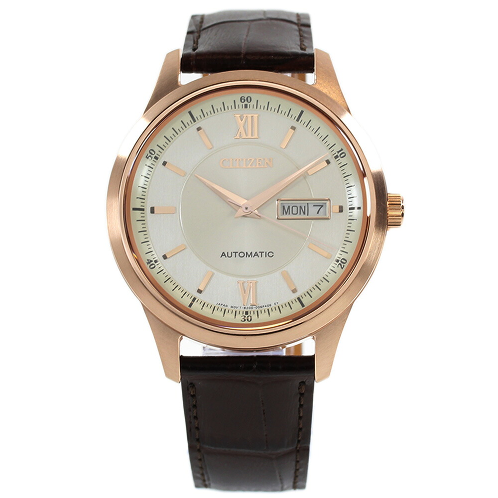 CITIZEN シチズン NY4052-16A 機械式 自動巻き サファイアガラス ブラウン メンズ アナログ 腕時計 プレゼント ギフト 1年保証 送料無料｜時計倉庫TOKIA