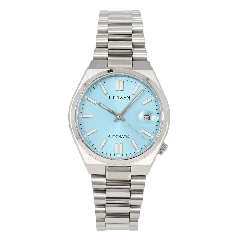 CITIZEN シチズン NJ0200-50L アナログ 自動巻き COLLECTION TSUYOSA Collection ツヨサコレクション ケース37mm 小ぶり ブルーメンズ 腕時計 プレゼント ギフト 1年保証 送料無料