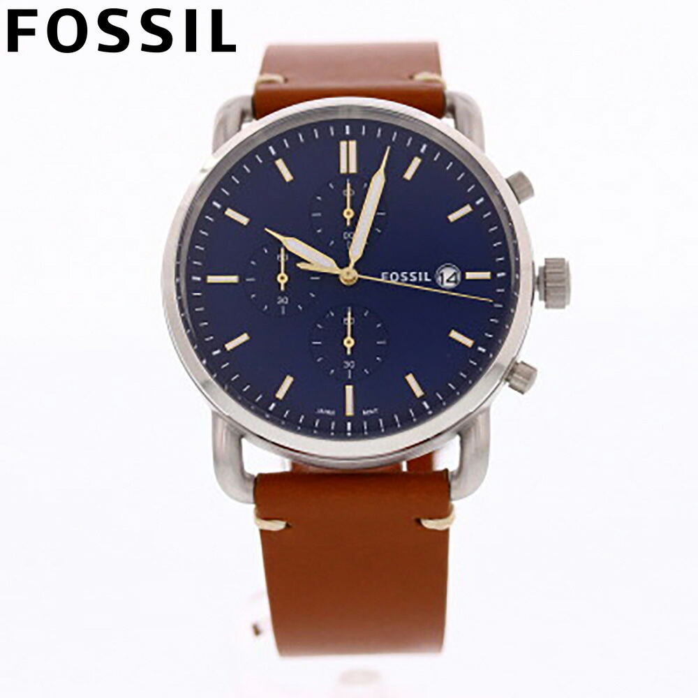 【楽天市場】FOSSIL / フォッシル FS5401 コミューター THE COMMUTER 腕時計 メンズ レザーベルト クロノグラフ 父 ...