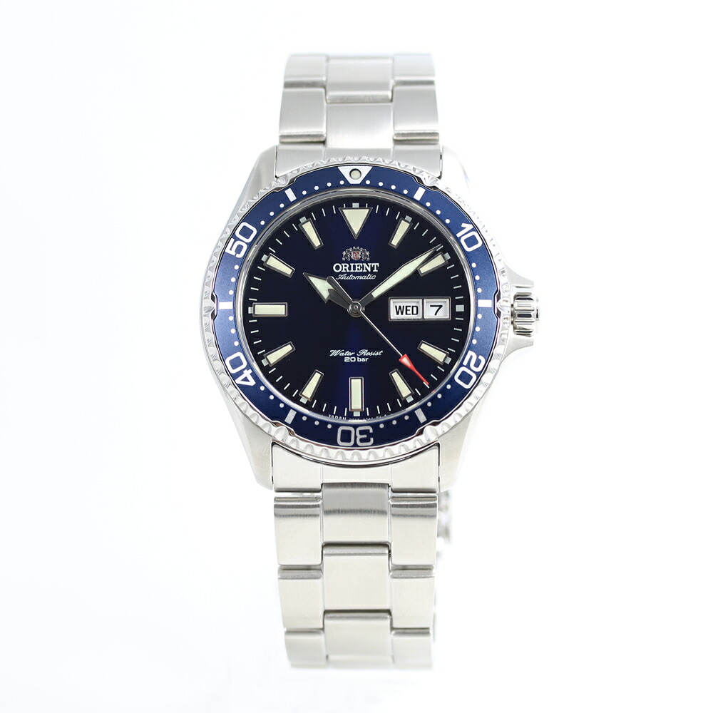 ORIENT Mako RN-AA0002L マコ メンズ アナログ ダイバーデザイン ブルー 機械式 オートマティック 腕時計 プレゼント ギフト 1年保証 送料無料｜時計倉庫TOKIA