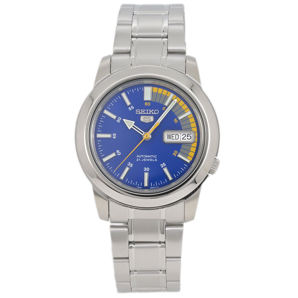 SEIKO 5 / セイコーファイブ SNKK27K1 腕時計 メンズ ステンレス 自動巻き 機械式 ブルー スケルトンバックSEIKO 5 / セイコーファイブ SNKK27K 腕時計 メンズ ステンレス 自動巻き 機械式 ブルー スケルトンバック