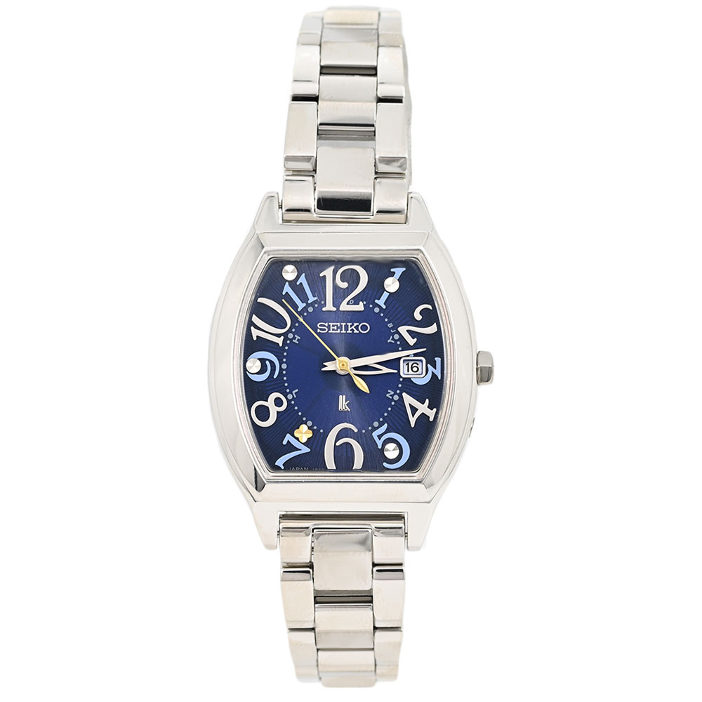 SEIKO LUKIA SSQW103 アナログ 電波ソーラー ルキア Happy Collection Made With Liberty Fabric Limited Edition 国内限定500本 ファブリック替えバンドつき レディース 腕時計 プレゼント ギフト メーカー3年保証 送料無料