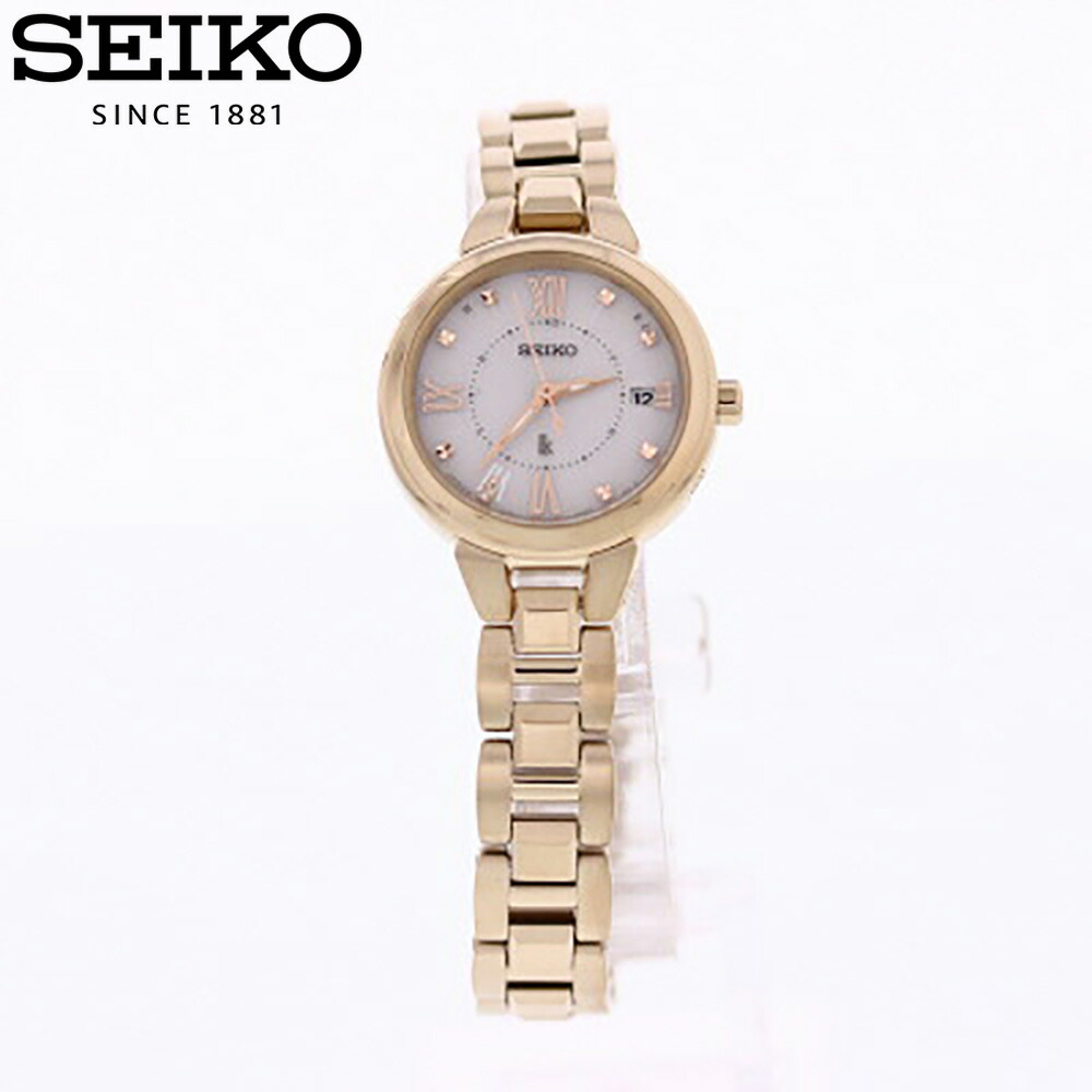 超美品 楽天市場 Seiko セイコー Lukia ルキア 腕時計 時計 レディース アナログ 電波 ソーラー クオーツ 日本製 レディダイヤ ビジネス 仕事 就活 防水 ステンレス メタル ブレス ゴールド 金 ピンク Ssvw148 プレゼント ギフト 1年保証 送料無料 時計倉庫tokia