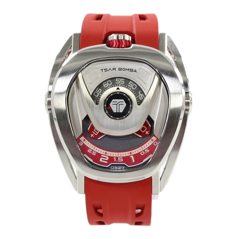 TSAR BOMBA TB8213A Silver Red メンズ リアクター シリーズ 交換ベゼル 機械式 自動巻き オートマチック 腕時計 プレゼント ギフト 1年保証 送料無料|時計倉庫TOKIA