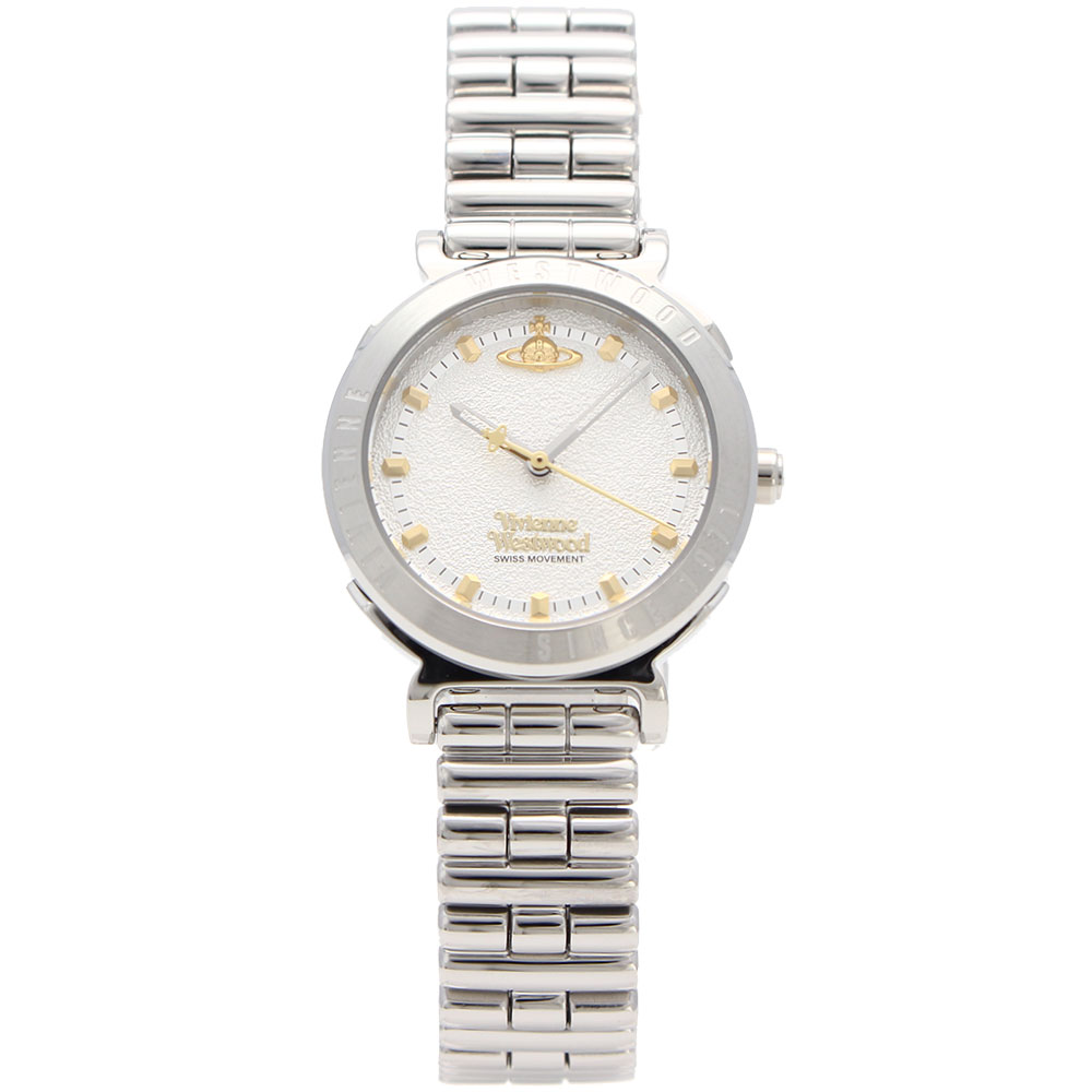 VIVIENNE WESTWOOD ヴィヴィアンウエストウッド VV346SWSL アナログ クオーツ チェルシー シルバー ホワイト ダイヤル & シルバー ブレスレット レディース腕時計 プレゼント ギフト 1年保証 送料無料｜時計倉庫TOKIA