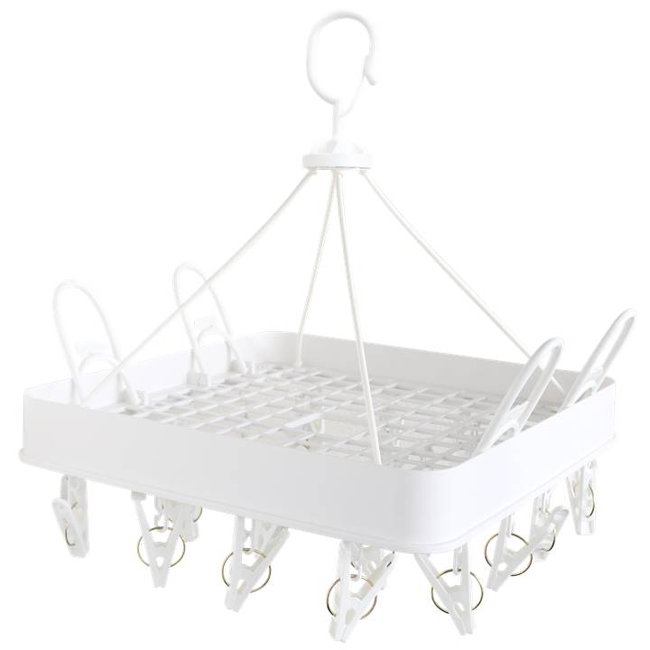 シューズも干せる角型ピンチハンガー24ピンチ