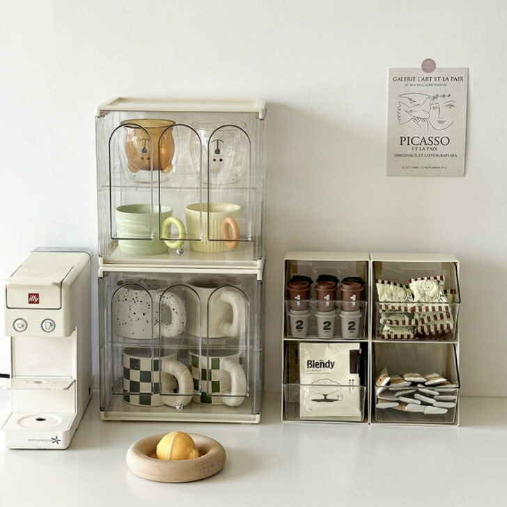 楽天市場】ラック アーチ クリア アクリル 2段 ディスプレイ ラック