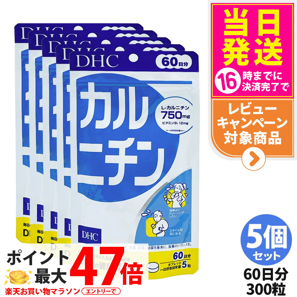 【5個書き割り 面白がる締め切り日2029/01】ディーエイチシー DHC カルニチン 60日分 300粒 加えること 食事制限 思わしい食料雑貨類 思わしいサプリ 思わしい勇気付ける マルチサプリ 貨物輸送無料
