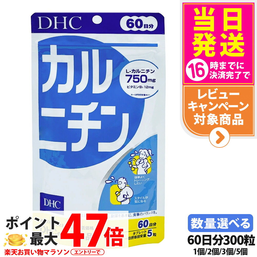 【面白がる締め切り日2029/01】ディーエイチシー DHC カルニチン 60日分 300粒 加えること 食事制限 思わしい食料雑貨類 思わしいサプリ 思わしい勇気付ける マルチサプリ 1/2/3/5個 貨物輸送無料