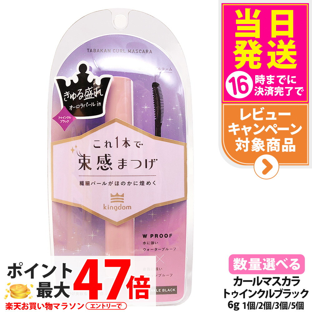 【選べる 国内正規品】キングダム 束感カールマスカラ トゥインクルブラック 6g 保湿 補修 マスカラ 美容液成分配合 長時間持続マスカラ 黒龍堂 Kingdom 送料無料