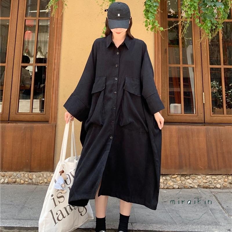 ebure ブラウン シャツワンピース 長袖 楽天市場】シャツワンピ（カラーブラウン）（ワンピース