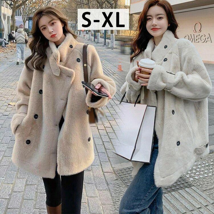 アウター レディース L XL M 冬服 ファーコート S ボアジャケット