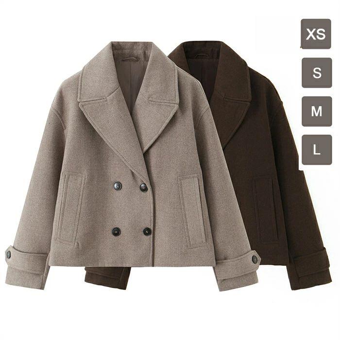 ジャケット レディース コート ショート丈 XS-L トレンドコート ショートコート