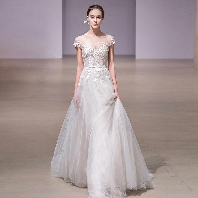 婚礼の儀お召しもの 袖あり チュール 白 白いこと 姫御前お召しもの A伝達ルート ロングお召しもの ギア 編み上げ 婚礼の儀お召しもの 花嫁御寮お召しもの 婚礼の儀お召しもの 外国で挙式 二次会お召しもの お呼ばれ  SHOP DAN レディースファッション-ウェディングドレス