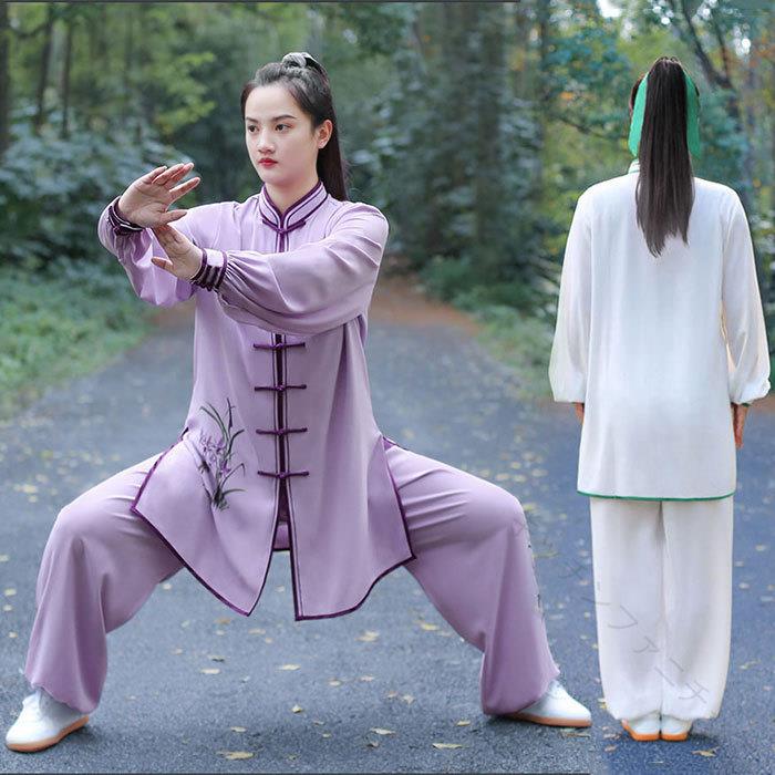 太極拳 服 成年者 メンズ レディース 男女兼用 太極拳 お召しもの 上下仕掛ける 長袖 太極拳お召しもの 刷り上げる 花 カンフー 気功 お召しもの ズボン下 気が大きい大きさ たわい無い大きさ 春 夏 秋 朝練 演武服 読み合わせる着 功夫 翰林院祭 培養祭 でき事お召しもの 中華風 ゆったり SHOP DAN