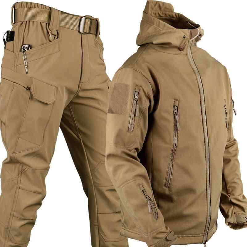熱傷押しとどめる メンズ レディース やり方着 仕掛ける 風変わり 軍事部隊 偽装 アウトドア タクティカル 上衣 背広 ホンブルグ帽外殻 シャーク なめし革上衣 ミリタリー気違い 男 雨合羽 防風 tokits都喜