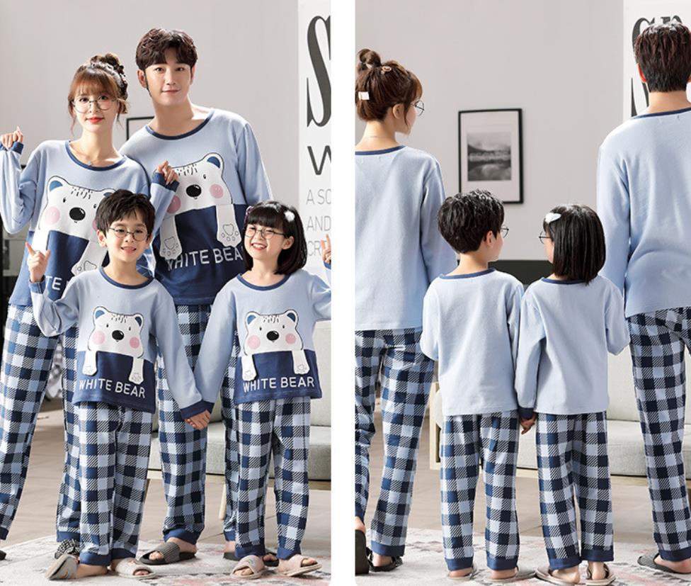 送料無料 長袖 ルーム 親子お揃い おそろい親子服 揃い お パジャマ ユニセックス プレゼント 家族 ウェア カップル