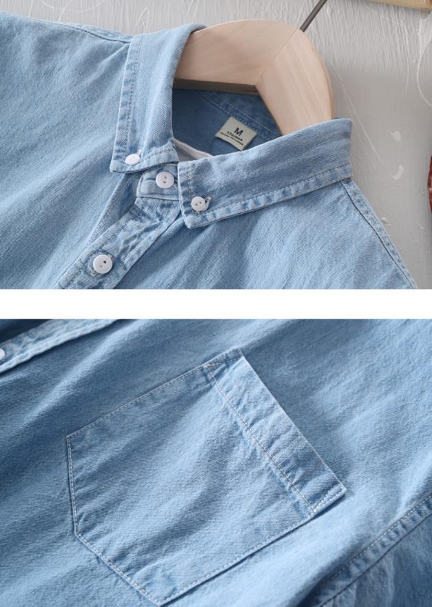 楽天市場 復古襟 春秋 長袖 シャツ メンズ トップス ボダン カットソー メンズファッションシャツ ワイシャツ ジャケット コート シャツ 紳士服 デニム カジュアル服 スタイリッシュ スマート ゆったり 大きサイズ Tokiwa３３