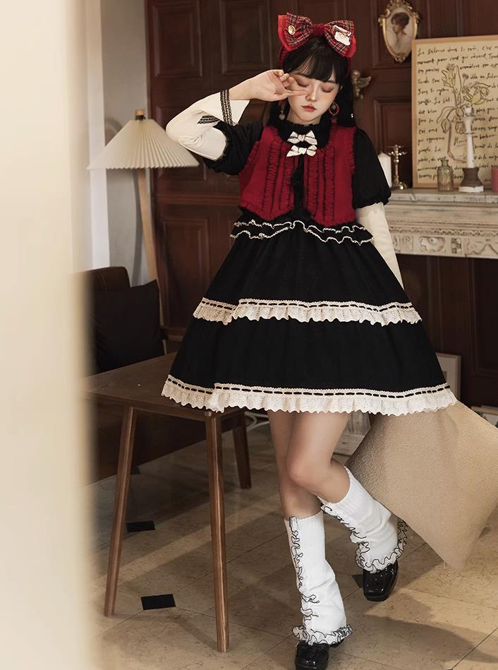 【栀】Z23 ワンピース Lolita ロリータ JSK 洋装 かわいい