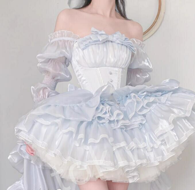 /新発/ふわふわ/Lolita系 / ゾンビちゃん/ハロウィン/ワンピース jsk OP 日常 写真 舞台 変装/ロリータ トップス 萌え ゴスロリ ロリータファッション 吊りスカート 花嫁洋服 ウエディングドレス 人形ドレス バレエ ティアードスカート 万聖節|Tokiwa33
