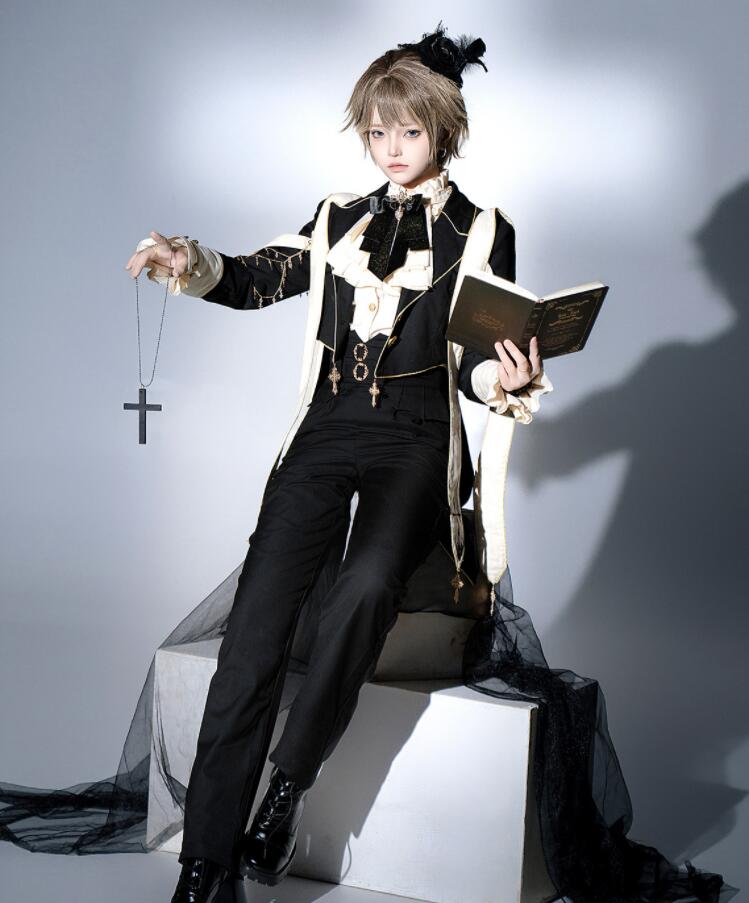 新発//Lolita系 3点セット コート+ズボン+シャツ ダンス衣装 /洋服 jsk OP 日常 写真 舞台 変装/ロリータ トップス 萌え レディース ゴスロリ ファッション 変装 トップス 吊りスカート ワンピース 花嫁洋服 ウエディングドレス コスプレ アニメ 衣装|Tokiwa33