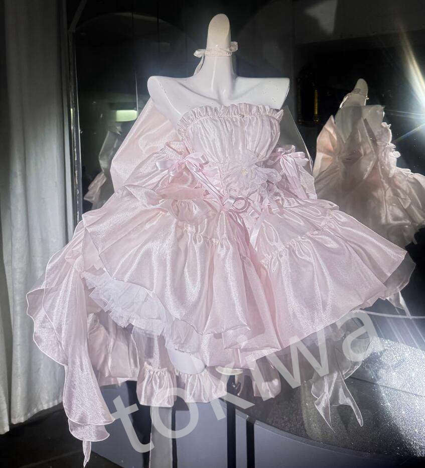 /新発/ふわふわ/Lolita系/ハロウィン/ワンピース　jsk　OP　日常　写真　舞台　変装/ロリータ トップス 萌え ゴスロリ ロリータファッション　 吊りスカート 　花嫁洋服 ウエディングドレス　人形ドレス 　バレエ ティアードスカート　万聖節