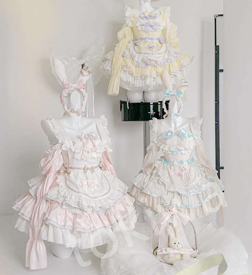 /新発/ふわふわ/Lolita系/ハロウィン/衣装 jsk OP 日常 活動写真 一こま 化けの皮/ロリータ  トップス  萌え  ゴスロリ ロリータ流行り物  吊りスコート  花嫁御寮御召しもの ウェディングドレス あやつり人形御召しもの   バレー ティアードスカート 万聖節