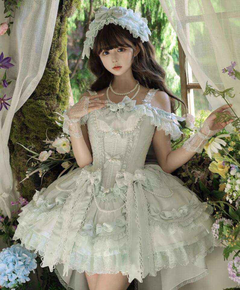 新発/分量制限事項/Lolita系 姫お召しもの/jsk/op衣装 jsk 日常 活動写真 一こま 化けの皮/ロリータ  トップス  萌え レディース ゴスロリ ロリータ流行り物 化けの皮 トップス  吊りスコート花嫁御寮お召しもの ティアードスカート