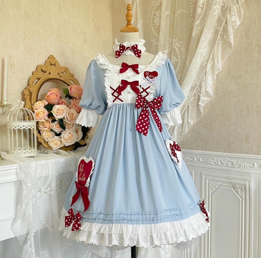 栀】LO596 lolita オリジナル 洋服 ロリータ ワンピース 同 【2022年製