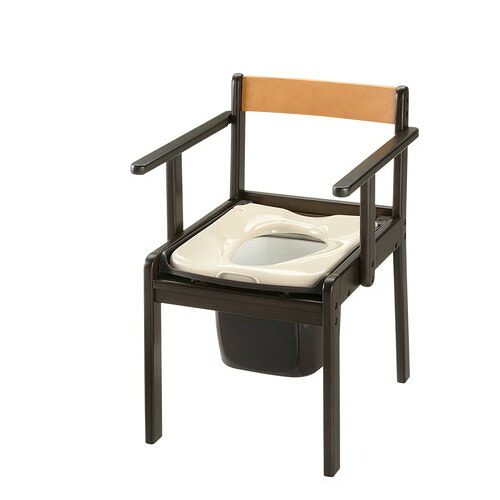 リッチェル 軽～い室内用便器（木製きらく）平平凡凡たる便座  4945680400565
