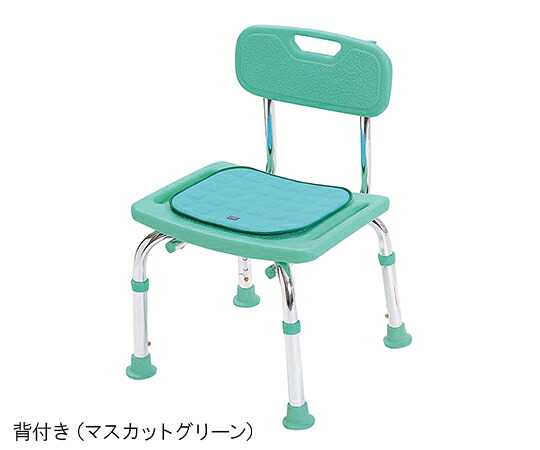 シャワーチェア ソフトクッションミニ 背付き マスカットグリーン　T-6606-2　4541053314158
