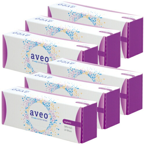 【送料無料！6箱】アベオワンデー 30枚入り 6箱 コンタクトレンズ 1日使い捨て aveo 1day アヴェオワンデー アイミー